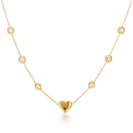 Red White Spark Necklace Set