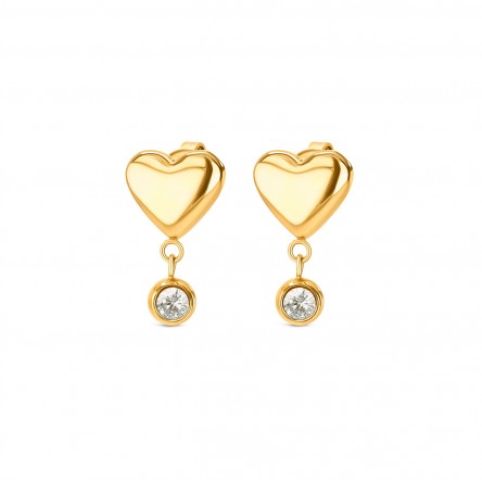 Red White Spark Earrings