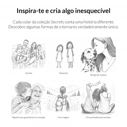 Collar Locket Secrets  Libro Plateado